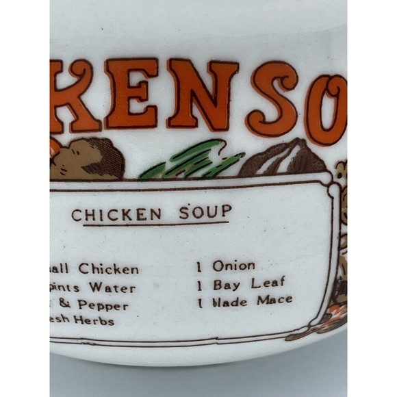 Vintage Chicken Soup Mug Dat'l Do It Recipe Ceramic Mug Cup With Recipe On Front - Picture 6 of 13